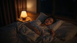 やわらかな寝具に包まれ、眠る前の五感を静かに休める時間